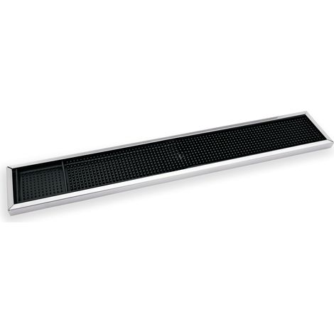 Tapis de bar en Acier Chrome - 600 x 100 mm - Was Germany