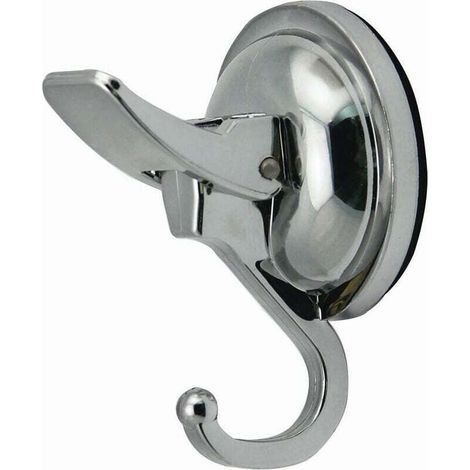 Powerful suction cup wall hook for kitchen, bathroom, shower, coats, etc., supporting up to 6.8 kg (not suitable for painted walls), ultra-robust and leaves no marks (1/4)