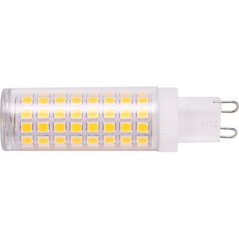 Ampoule LED G9 10 W, 1000 lm, 100 LED, culot bipolaire, type « maïs », pour lustre, 100-240 V, blanc naturel 4000-4500 K (1/5)