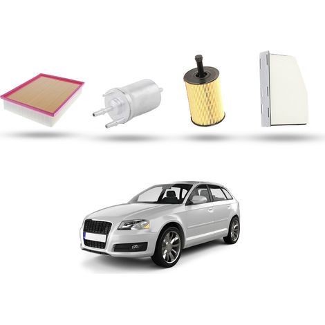 Kit Tagliando 4 filtri compatibile con Audi A3 II (8P1,8PA) 3.2 V6 quattro 184kw dal 2003 (1/5)