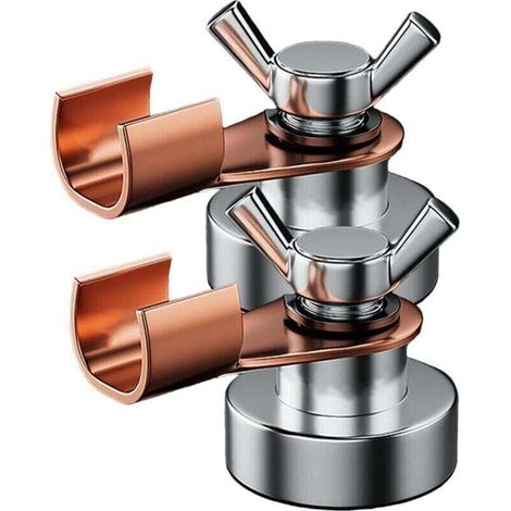Supporto magnetico per saldatura, XU, Magnete di messa a terra per saldatura 2 Strumenti di serraggio a terra per supporto saldatura - Morsetti di saldatura per elettrodi in rame resistenti con magnet