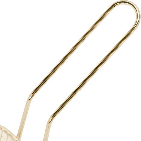 Lot de 4 paniers à friture en acier inoxydable, passoire de cuisson pour frites, ustensile de cuisine doré (1/5)