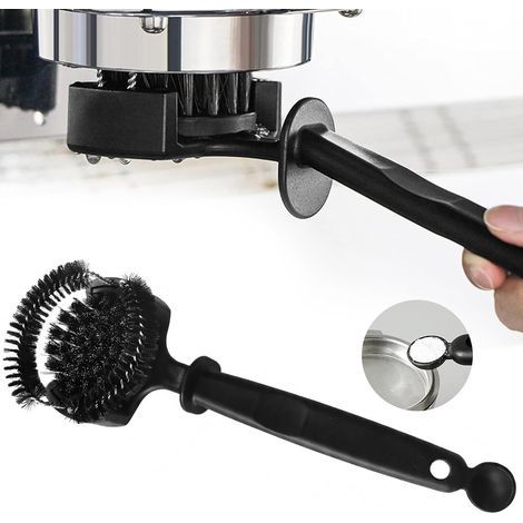 Brosse de Nettoyage Machine Espresso 58 mm, Brosse Ronde pour Groupe d’Extraction & douchette, Nettoyage Autour du Joint, enlève Marc et huiles de café, Accessoire Barista Maison/café (1/5)