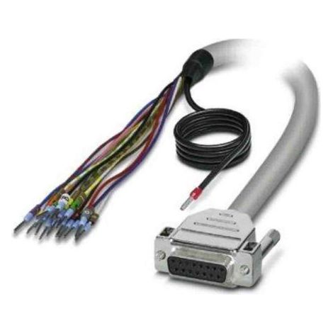 Câble série Sub-D 15 broches vers Sans connecteur, longueur 6m, Phoenix Contact ( Prix pour 1 )