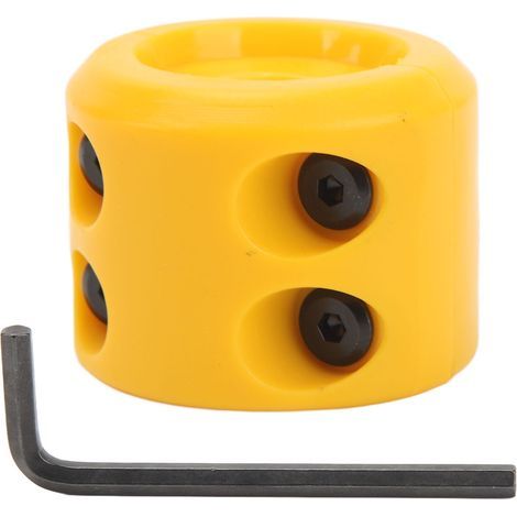 Gummierter Seilwindenstopper mit Innensechskantschlüssel für ATVs, UTVs, SUVs, LKWs und Geländefahrzeuge, gelb (1/5)