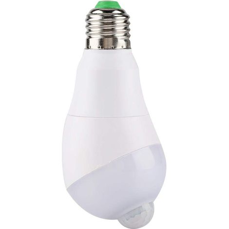 LED-Bewegungsmelderlampe mit 350° drehbarem Erfassungskopf für Flur E27 (kaltweiß, 7W) (1/5)