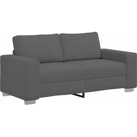 Canapé,Sofa pour Salon,Banquette causeuse gris foncé 140 cm tissu velours côtelé CFW462041 (1/5)