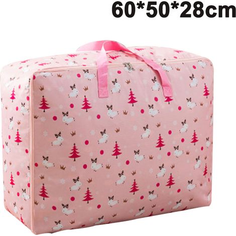 Sac De Rangement Pour Couette - Tissu Oxford - 70x50x30 Cm - Fermeture Éclair - Pour Lit Placard Sous Lit - 1 Pièce (1/5)
