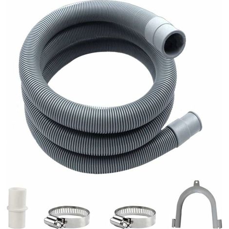MINKUROW Ablaufschlauch, Verlängerungsset für Waschmaschinen, Ablaufschlauch für Waschmaschinen, universeller Ablaufschlauch, Wasserablaufschlauch, Waschmaschinenschlauch (2 m)