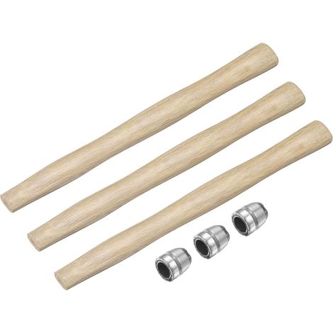 10.8" Manches De Remplacement En Bois Pour Maillet Avec Cales Rondes Pour Tête Ronde Ou Octogonale De 0.4lb Charpente Menuiserie Construction Bricolage Outils De Hache Maillet (1/5)