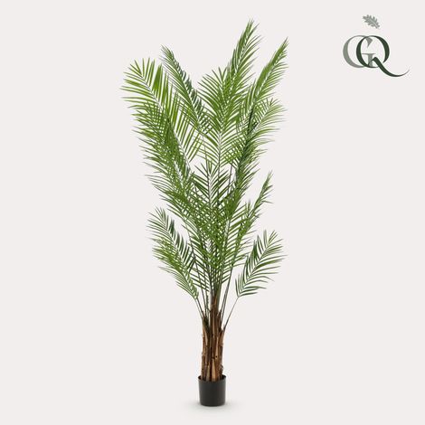 Palmier Artificiel Areca Lutescens Plante Verte Tropicale Décoration Intérieur 240 cm - PANGIVO (1/5)
