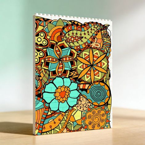 Cadre romantique en briques, cadeau pour anniversaire (1/5)