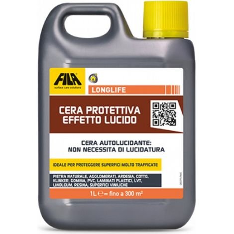 CERA PER PIETRA E COTTO LUCIDA FILA LONGLIFE 1LT