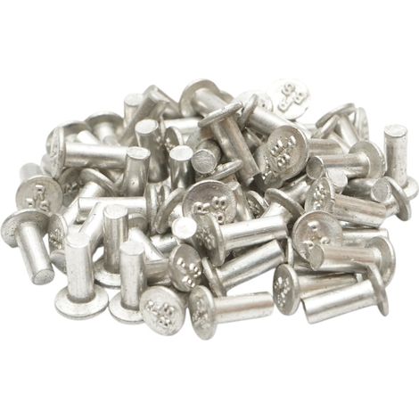 Set di 100 rivetti per pastiglie freno Fiat, New Holland, Massey Ferguson 4,3x13mm codice OEM 13878260 (1/4)