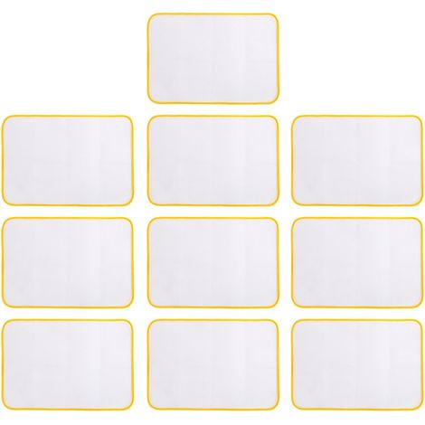 Tapis de Repassage Protection pour Repassage Domestique en Maille Polyester Résistant à Chaleur 10pcs Pliable et Lavable en Machine Couleur Aléatoire (1/5)