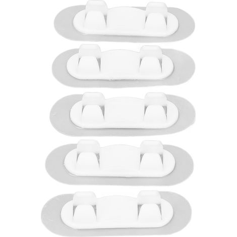 40 Stück selbstklebende Kabelclips, bohrfreie, selbstklebende Kabelhalter, Kabelclips zur Organisation von Zuhause, Auto, Schreibtisch und Büro, weiß (1/5)