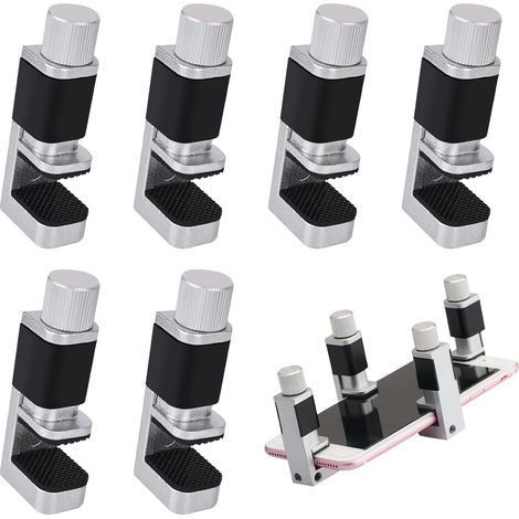 Set mit 6 verstellbaren Metallclips, Bildschirmclips, Bildschirmbefestigungsclips, Werkzeug zur Reparatur von Handybildschirmen, verstellbares Smartphone-Reparaturwerkzeug (1/5)