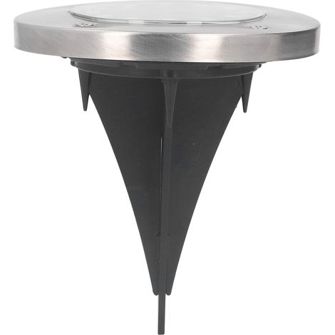 Lampes solaires de sol rondes à LED, éclairage paysager de chemin, étanches IP65, pour cour, jardin, allée, pelouse, couloir (1/5)