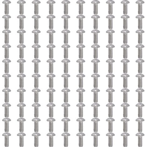 100 pièces vis cylindriques creuses M4 en acier zingué, pour usinage de précision – filetage métrique ISO, résistant à la corrosion, compatible avec machines CNC et outillages industriels