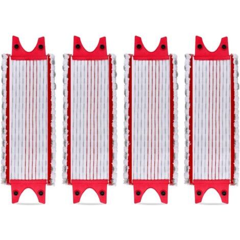 Lot de 4 Replacement Microfibre Pad pour Vileda EasyWring Ultramax/ 1-2 Spray Tampons de Microfibre pour Vileda Ultramax, UltraMax, UltraMax Plus et Easy Wring UltraMax Carlin