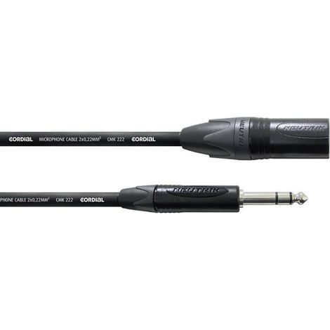 Câble XLR mâle/jack 6,3 mm NEUTRIK Cordial 2,5 m