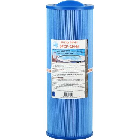 Filtre Spa Crystal Filter® SPCF-620-M - Compatible Pleatco PWW50L-M - Unicel 4CH-949 - Darlly 40508 (1/5)
