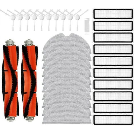 Filtre pour aspirateur brosse pour aspirateur Filtre de brosse pour aspirateur filtre de D9 / Max L10 Pro / Trouver LDS Finder Robot Aspirateur Roller Side Brosse Serpillière Filtre Spare (1/5)