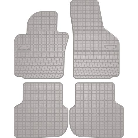 Alfombrillas de goma para coche: Volkswagen Jetta VI sedán, familiar, variante (2010-2018) - color gris a juego. (1/5)