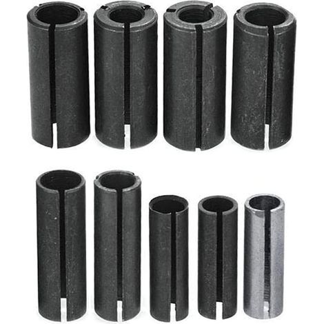 9PCS Chuck Collet Adapter Router Bit Collet Adapters Chuck Clamp Chuck Converter Router Adapter Replacement For Wood Engraving Machine Tool (1/5)