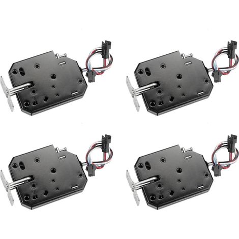 4X Ensemble de Déverrouillage de Verrouillage Électronique 12 V 1,5 A, Contrôle Électromagnétique, Verrouillage Magnétique de Sécurité en Métal (1/5)