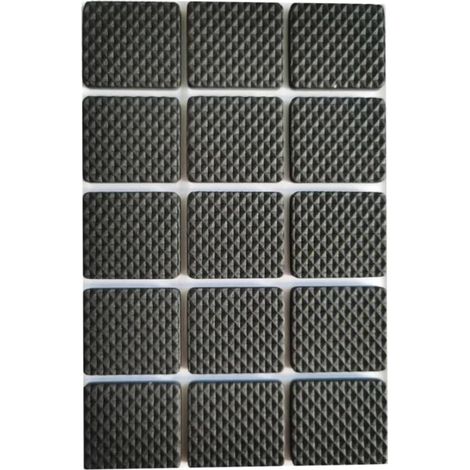 Patins antidérapants en mousse auto-adhésive pour pieds de meubles et de tables - Protection antidérapante pour pieds de meubles et de tables - Kit de bricolage (30 patins carrés) (1/5)