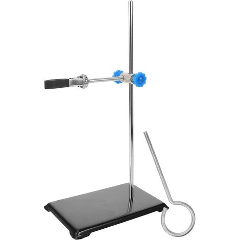 Support de Laboratoire Offre Sécurité Supplémentaire et Rangement Pratique en Fer Noir Pince pour Flacon pour Usage en Laboratoire Chimique (1/5)