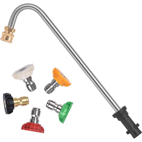 Pistolet à peinture coudé et 5 buses pour aspirateurs Kärcher série K (1/4)