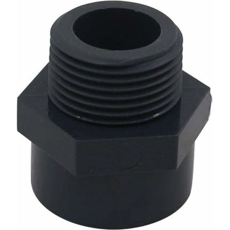 Embout filete pvc male 50mm embout a visser piscine raccord mixte pvc manchon fileté pvc，DN40，2pcs (Diamètre Intérieur 50mm - 1-1/2" filetage)