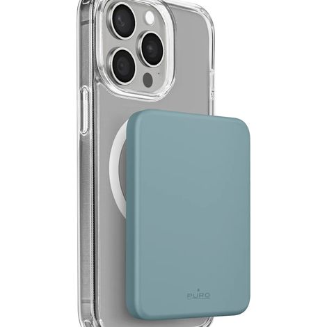 PURO Slim Power Mag Power Bank Verde (1/4)