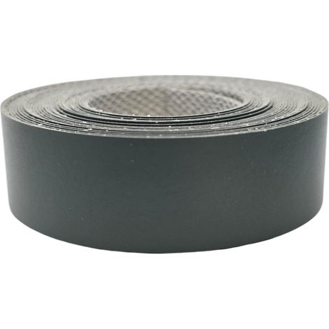 1x Bande de Chant Thermocollant 21mm x 5m Epaisseur 0,50mm Mélaminé Facile à Appliquer Bricolage Étagère Meuble Panneau Bois Durable, Vert Pierre (1/2)