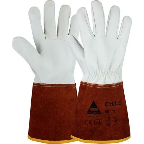 Hase Chile Schweißerhandschuh aus Schafsnappaleder Größe 11 10 Stk (1/2)