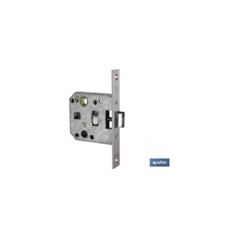 Pack mit 10 quadratischen Einsteckschlössern D47 E50 Nickel für Holz