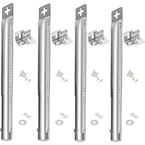 Universel Bruleur 31-45cm Pièces détachées pour Landmann, Tepro, Blooma, Campingaz, Outback, Taino, Barbecook Barbecue à gaz, Brûleur en Acier Inoxydable pièces de Rechange pour barbecue (1/5)