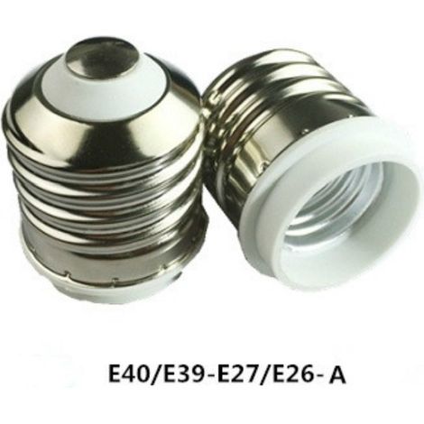 Fourniture de douilles à vis E40 à E27/E26, douilles vieillies, lampes PBT ignifugées. (1/5)
