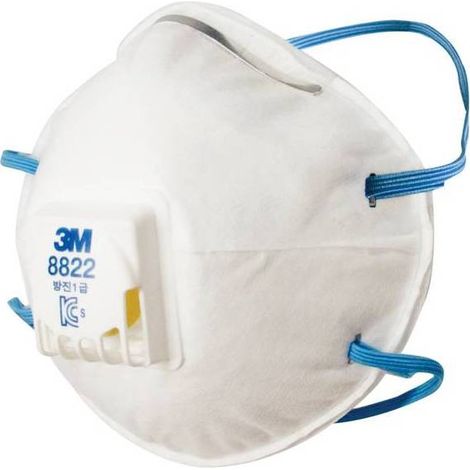 10 x MASCHERINA PROTEZIONE 3M FFP2 C/VALVOLA 8822