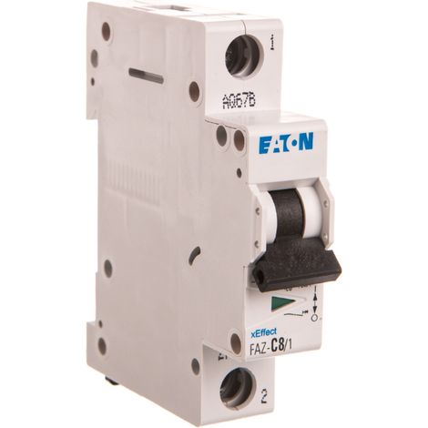 Interruttore magnetotermico 1P C 8A 15kA AC FAZ C8/1 278556