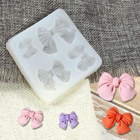 Moule à savon 3D fait main pour la création de savons en forme de nœud papillon, idéal pour offrir en cadeau. (1/4)