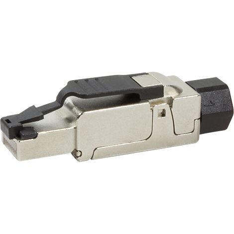 Conector RJ45 Cat.6A blindado LogiLink 10G, PoE++ Montaje sin herramientas (1/5)