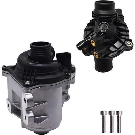 Pompe à eau à moteur électrique avec thermostat compatible avec les modèles N54, N55, 3.0L, 135I, 335I et 535I : 11537549476, 11537544788 (1/5)