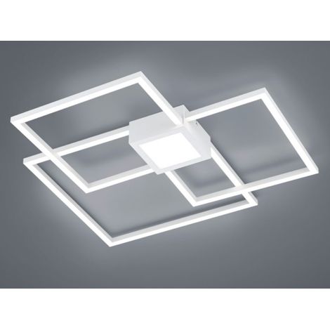Große LED Deckenleuchte HYDRA dimmbar & extra flach Weiß, Breite 65cm (1/5)