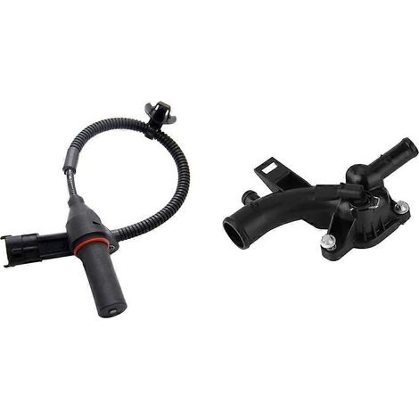 Un capteur de position de vilebrequin automobile compatible et une sortie de pompe à eau pour boîtier de thermostat automobile. (1/5)