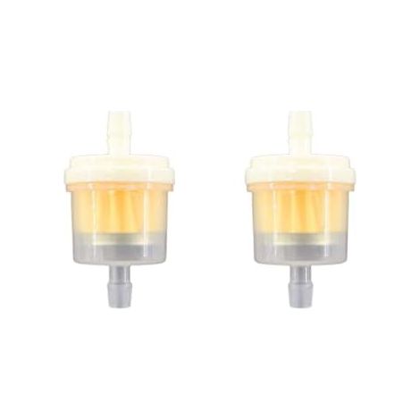 VURAHOME - Lot de 2 filtres à carburant 6 mm pour moto, cyclomoteur, scooter, VTT, quad voiture (1/3)