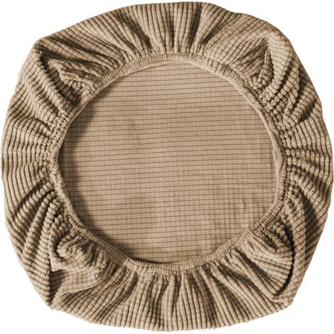 2 housses de chaise élastiques, housses de chaise de bureau, housses de chaise gaming, protection pour chaise de salle à manger, tabouret pivotant, housses de chaise, protection pour chaise, marron (1/5)