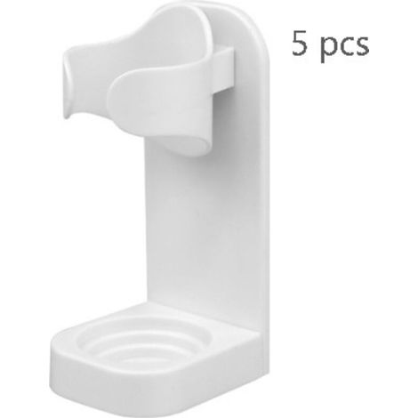 Support Brosse a Dent Electrique, Porte Brosse à Dents Electrique Lot de 5, Support Mural Brosse a Dent Electrique Adhésif Solide Réglable Organisateur Brosse a Dent de Salle de Bains (1/4)